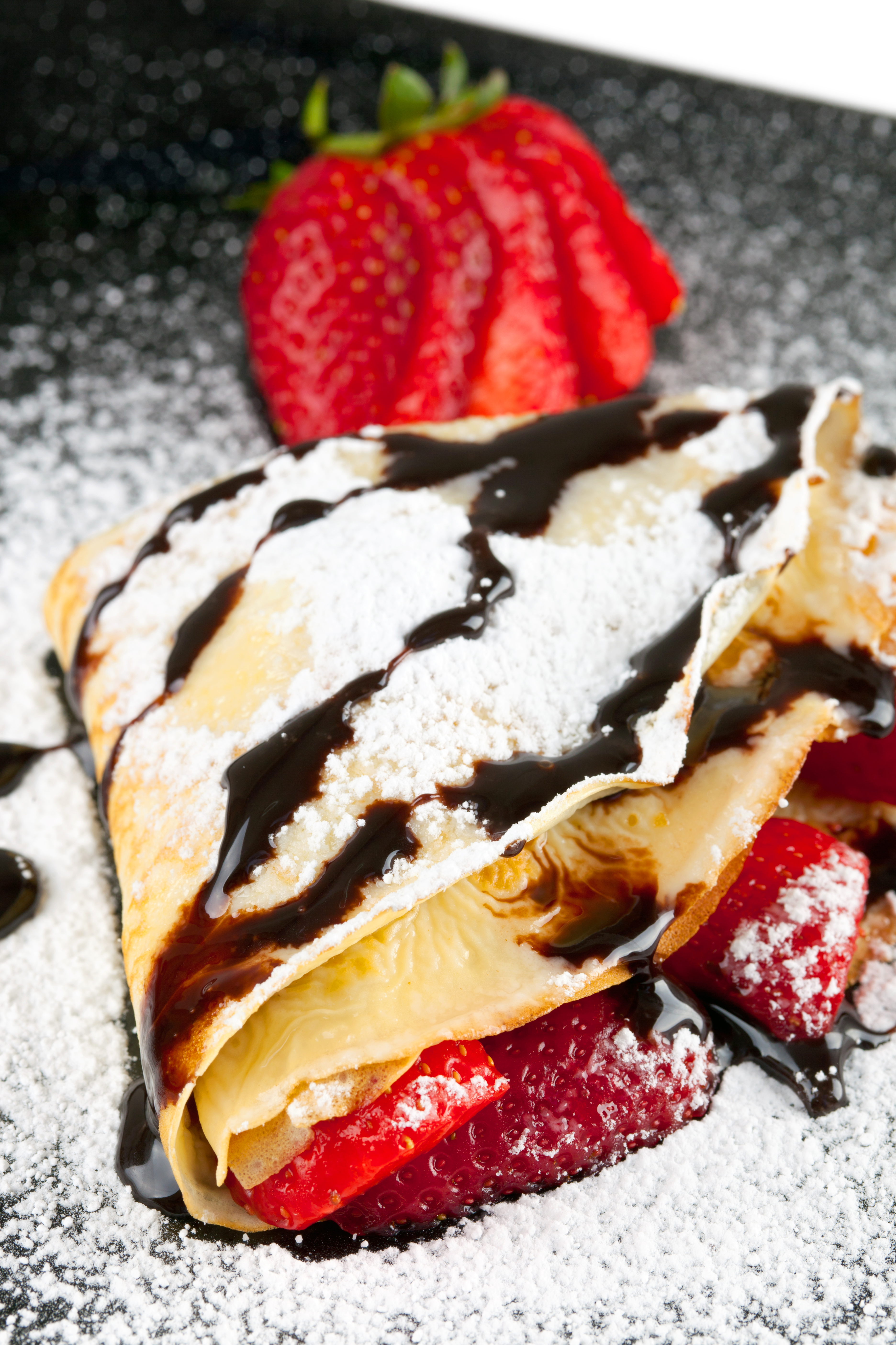 Strawberry Crepe with Chocolate